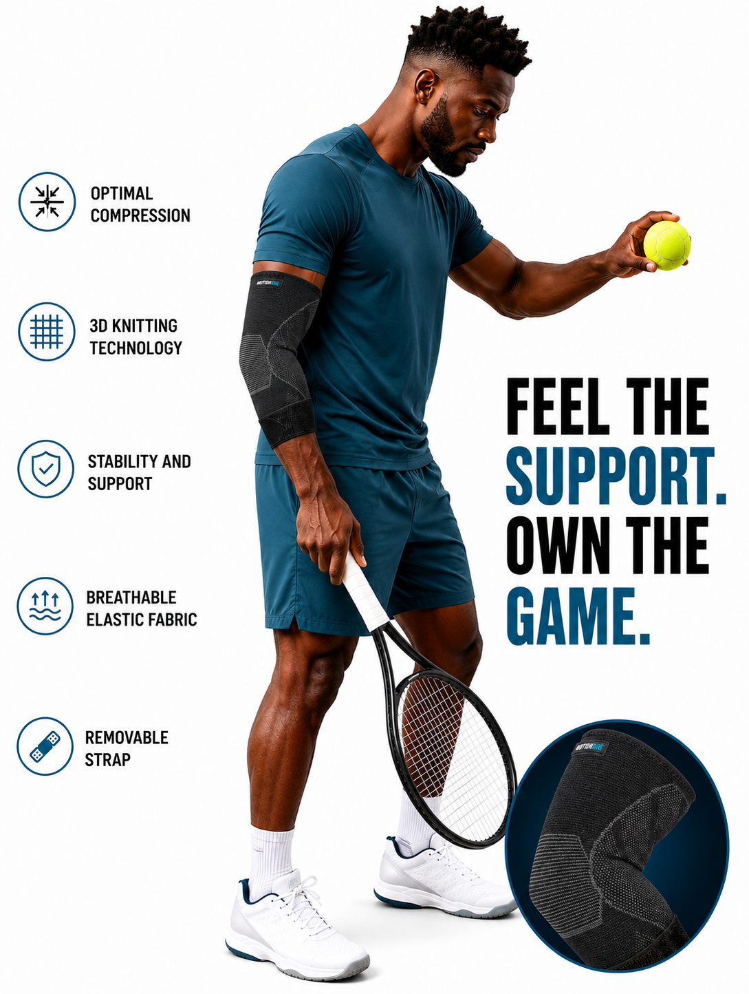 Elite Elbow Sleeve with Removable Strap